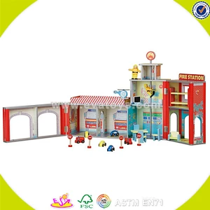 wholesale girls wooden toy house for dolls W06A046