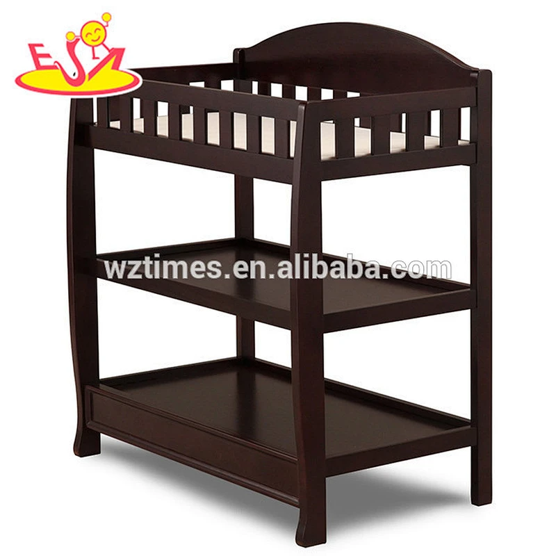2018 New arrival safety wooden portable changing table for kids W08C115C