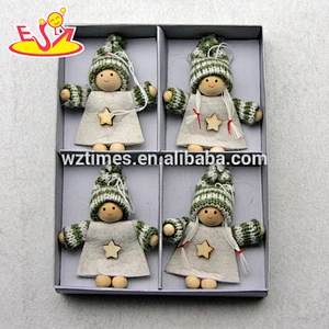 wholesale lovely baby wooden dolls for Christmas W02A220