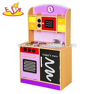 2018 wholesale kids toy wooden kitchen for preschool W10C112