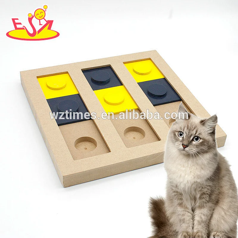 Wholesale top quality wooden puppy interactive toys as hide and seek W06F069