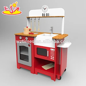 New design big wooden kitchen toy for kids W10C247