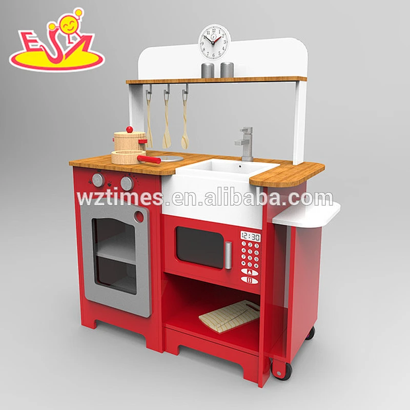 New design big wooden kitchen toy for kids W10C247