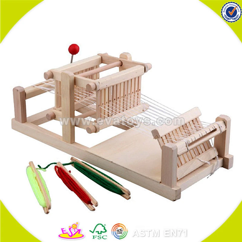 New popular wooden loom toy hot sale children wooden loom toy W10D002
