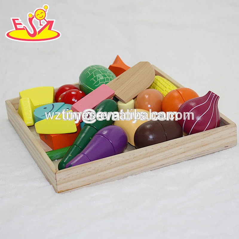 Großhandel baby holzspielzeug früchte top mode kinder holzspielzeug früchte beliebte holzspielzeug früchte W10B090