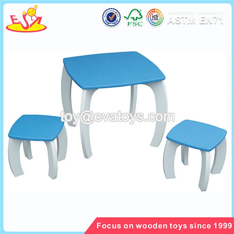 Wholesale simply design wooden children furniture sets for sale W08G096 Orange