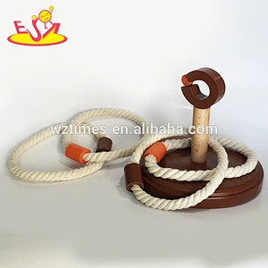hottest sale children wooden ring toss game for wholesale W01A156