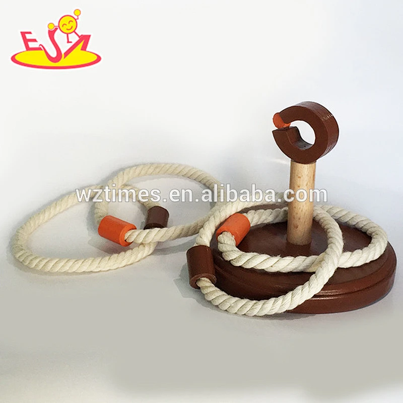 hottest sale children wooden ring toss game for wholesale W01A156