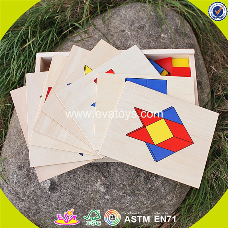 New design preschool wooden shape block toy for children W14A161