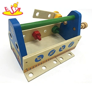 Top sale woodworking toy wooden kids tool box for preschool W03D122