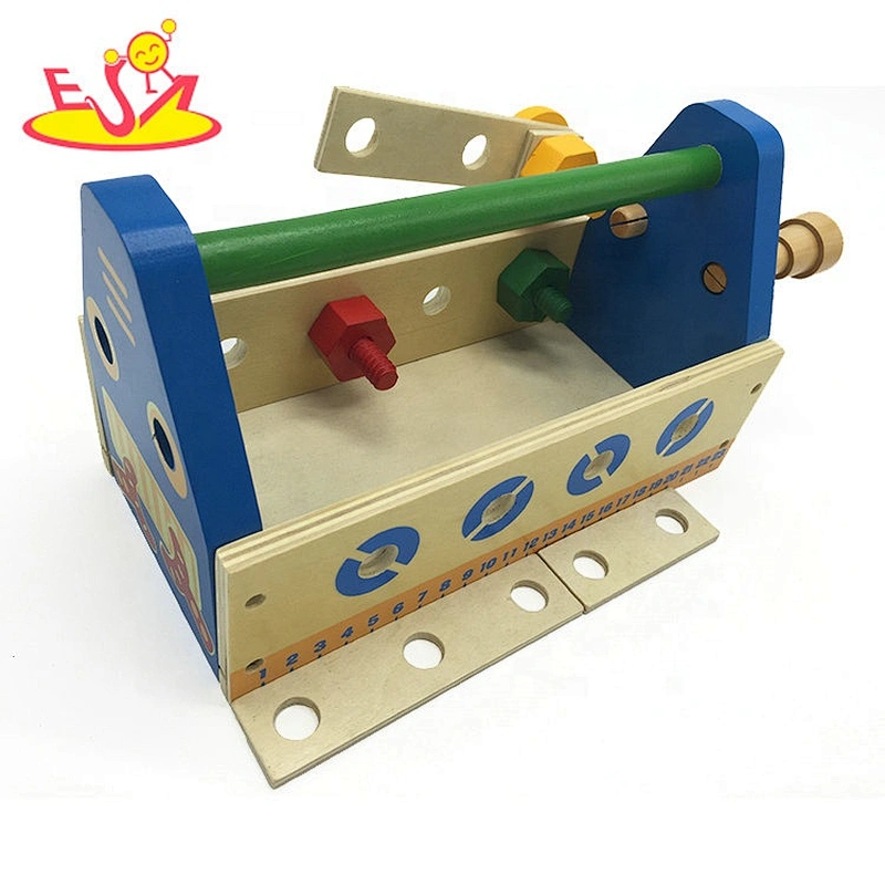 Top sale woodworking toy wooden kids tool box for preschool W03D122