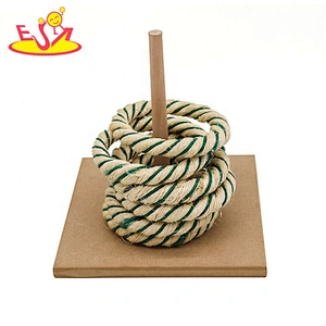 Classic children wooden ring toss game for garden W01D017