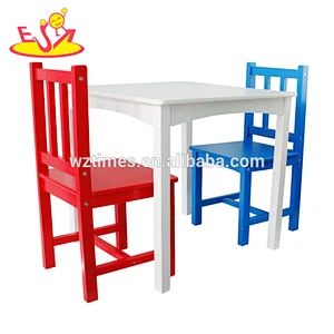Wholesale hot wooden study table and chairs set,simple style kids table and chairs set,top sale table and chairs set W08G223