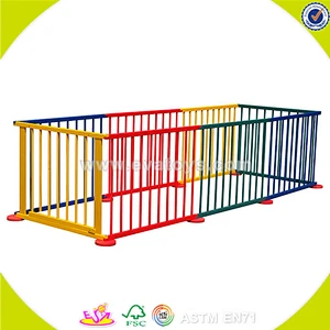 wholesale folding wooden baby playpen for indoor W08H008