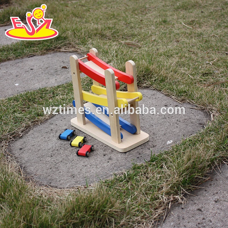 best design children wooden car ramp toy for sale W04E031