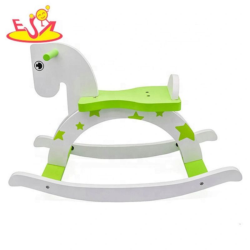 Hot sale riding toys wooden kids rocking horse for sale W16D121