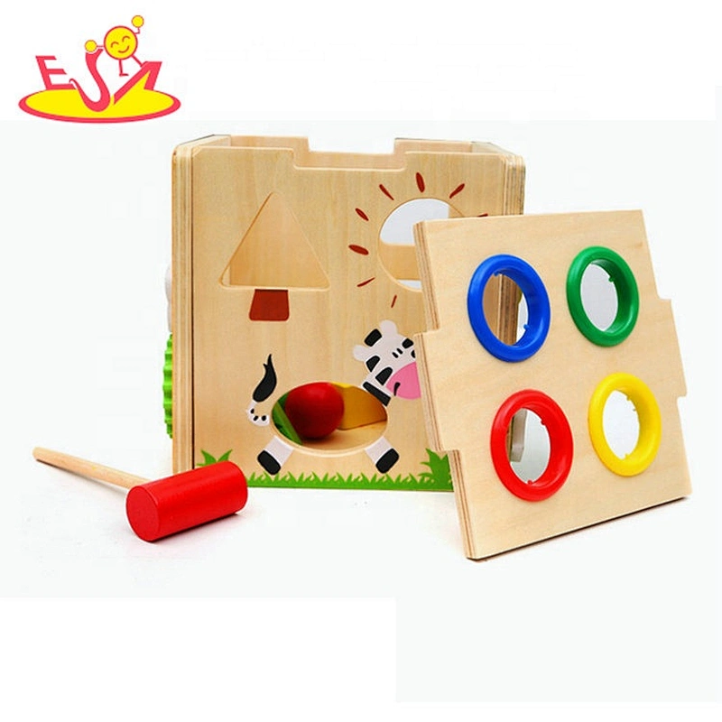 2019 Most popular multi function wooden busy learners cube for prescholers W12D175