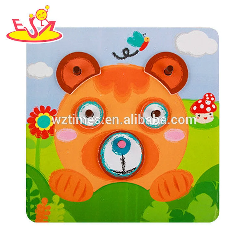 2018 Puzzle Game Toy Wooden Cheap Children Cute Bear Puzzle For Sale W14D057