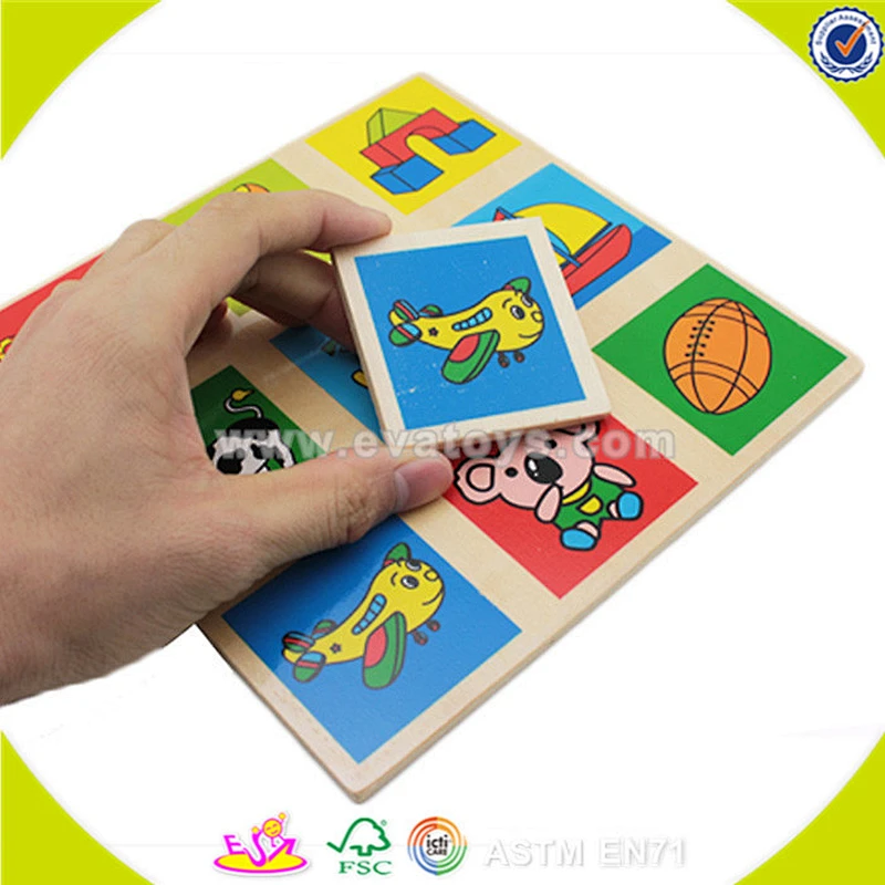wholesale lovely wooden puzzle toy top sale kids wooden puzzle toy educational toddler wooden puzzle toy W14A130
