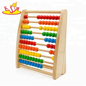 wholesale educational toys children wooden colorful abacus for sale W12A021