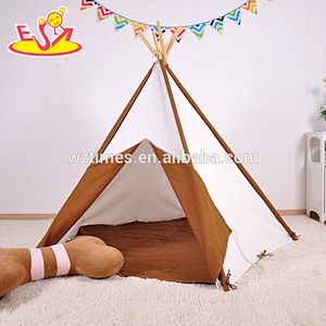wholesale indoor or outdoor play tent for kids fun Indian pink cotton tent for kids W08L004