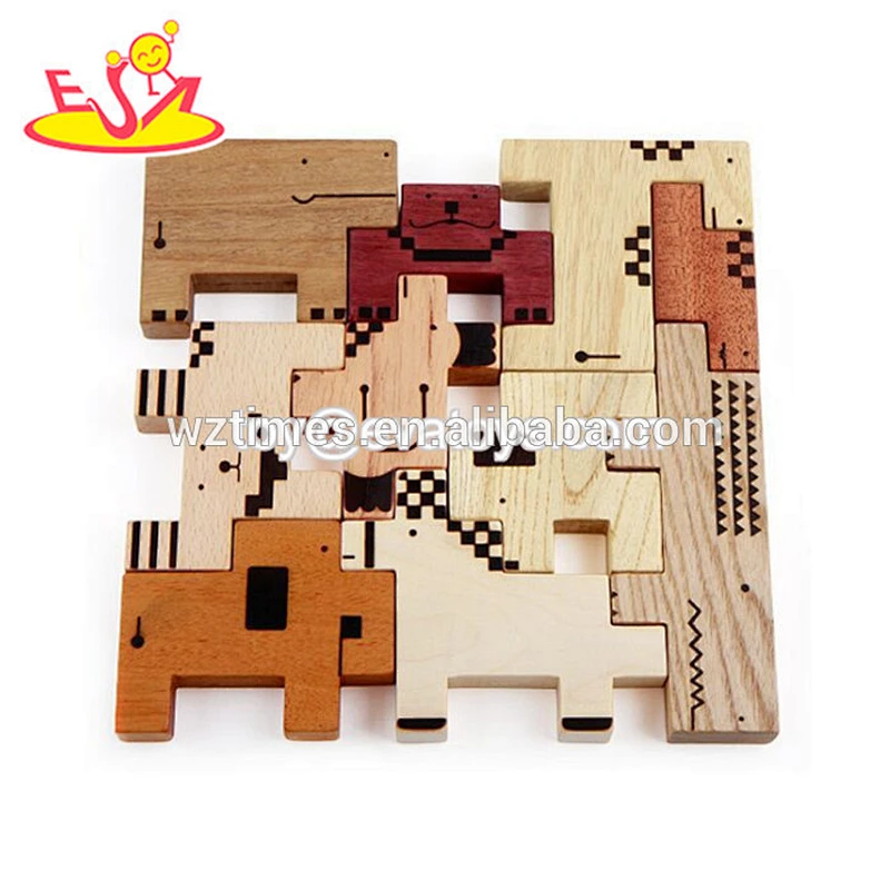 2018 Amazon top seller funny puzzle toys mini paper puzzle track play set for kids W14E007