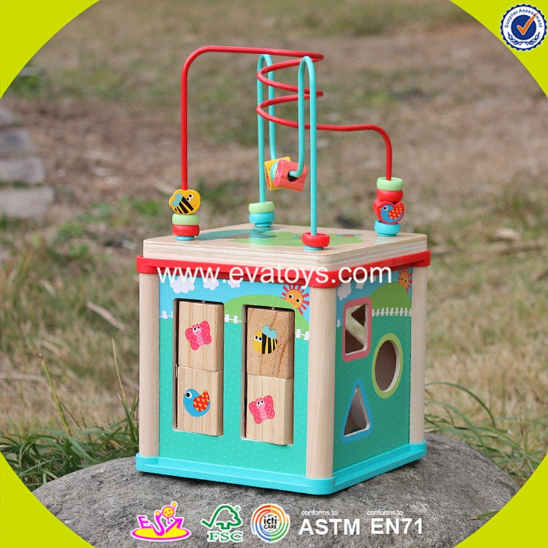 2018 New design wooden beads box educational wooden beads box unique wooden beads box W11B133
