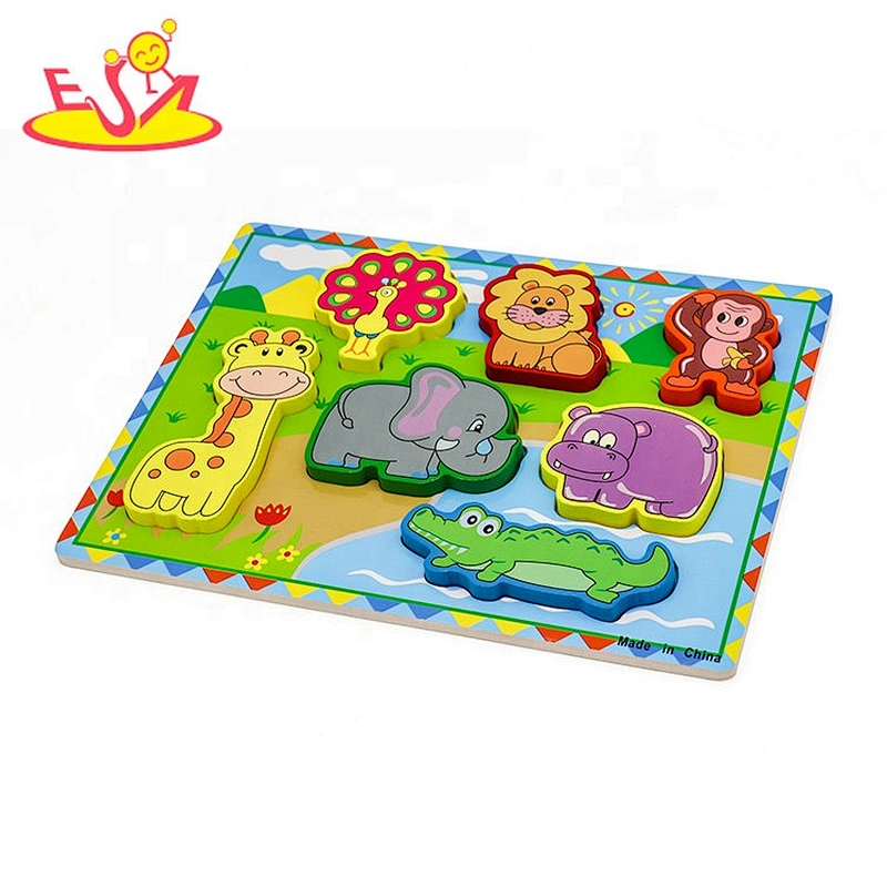 Wholesale kids wooden shape puzzle teaching aid W14D074