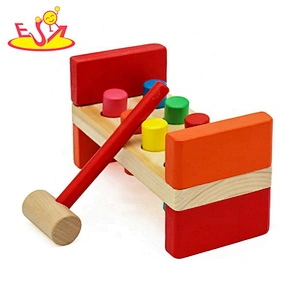wholesale educational Wooden colorful knocking toy, intelligence knocking toy W11G018
