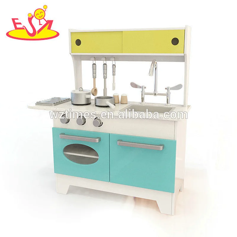 Juguete de madera de la cocina de los niños de la mejor venta al por mayor para W10C335 interesante