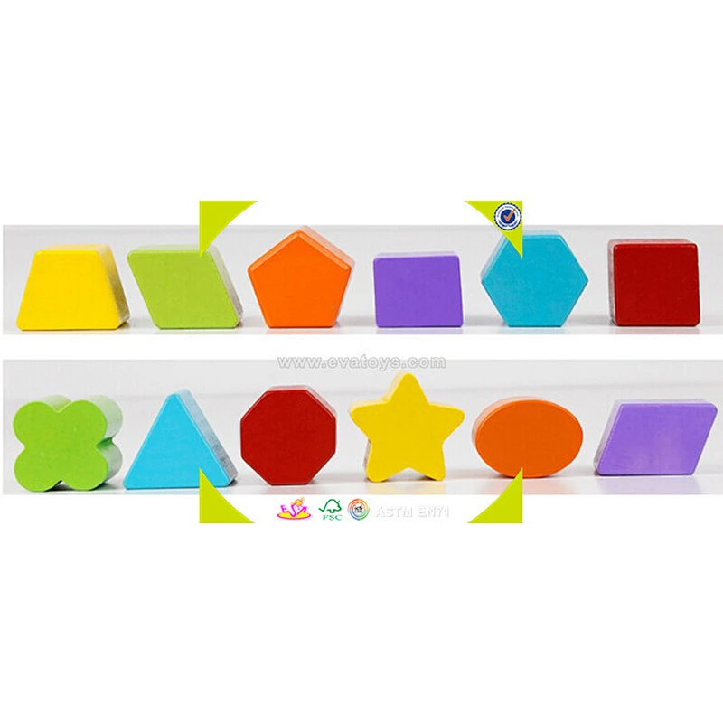 wholesale educational wooden shape sorting box toy for children W12D017