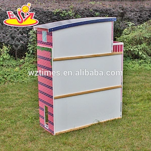 wholesale pretend play big wooden dollhouse for children W06A214