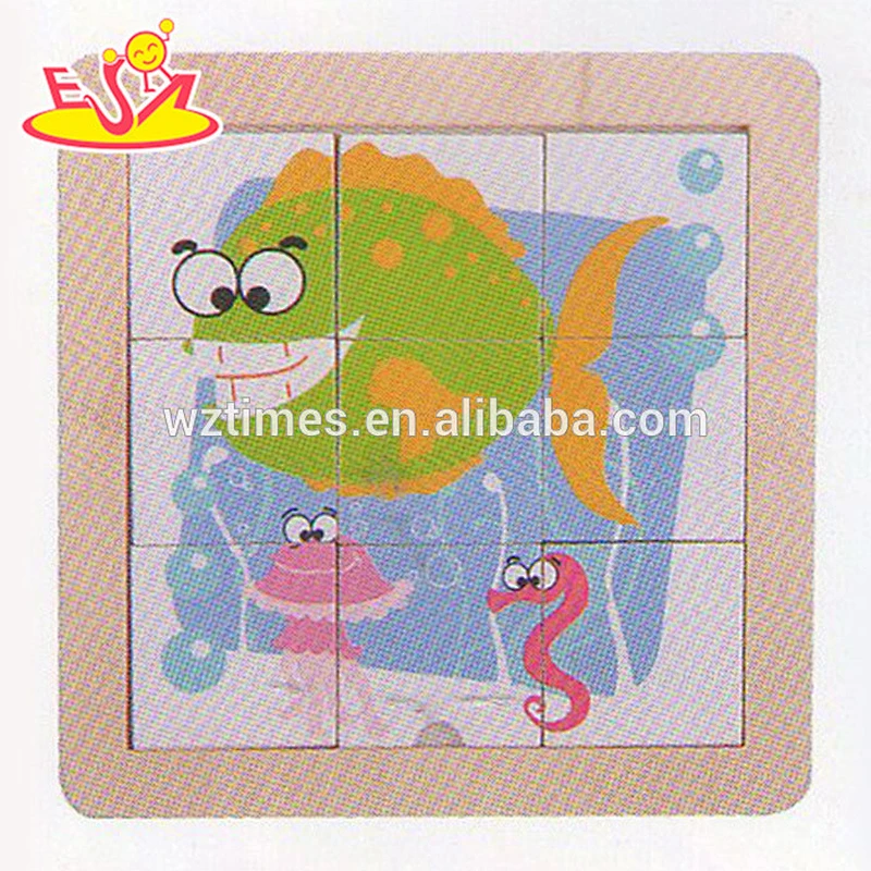 wholesale funny kids wooden fish puzzle toy popular children wooden fish puzzle toy W14C203