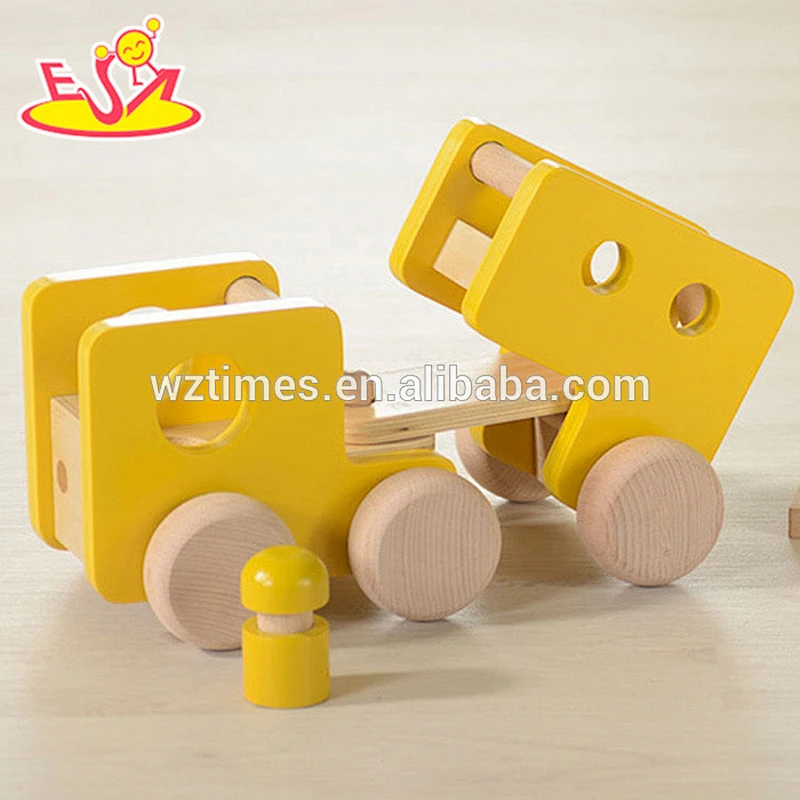 2018 wholesale baby wooden truck toy hottest children wooden truck toy W04A246