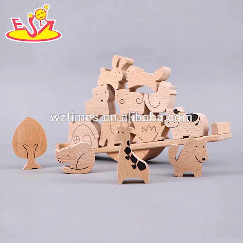 Intelligent brain teaser puzzles wooden unlock game for kids W12F023