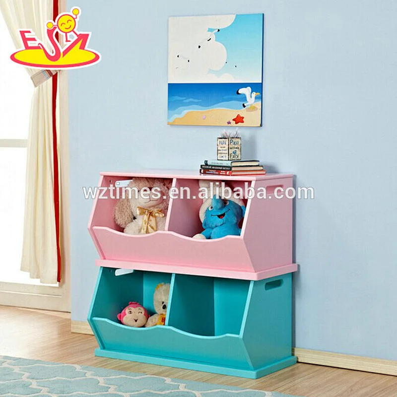 Wholesale high quality wooden toy storage box for children as sale W08C236