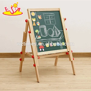 2018 wholesale new products kids wooden blackboard easel best sale children wooden blackboard easel W12B107