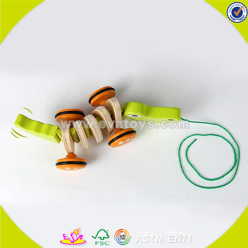 wholesale baby wooden toy crocodile fashion kids wooden toy crocodile high quality children wooden toy crocodile W05B092
