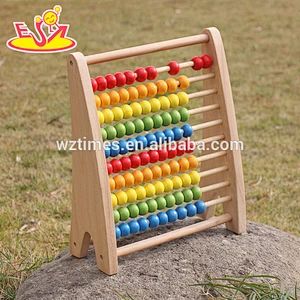 New design wooden bead abacus colorful wooden bead abacus educational wooden bead abacus W12A029