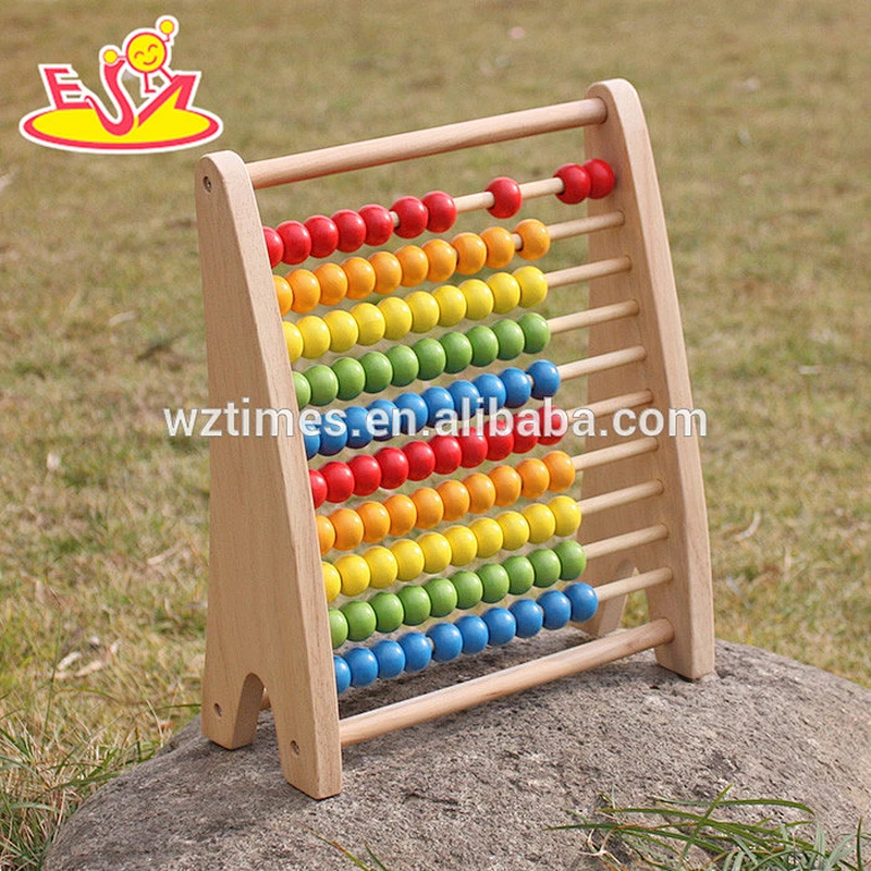 New design wooden bead abacus colorful wooden bead abacus educational wooden bead abacus W12A029