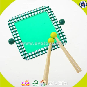 wholesale top sale wooden music baby drum toy,child Music baby drum set toy,wonderful wooden baby drum toy W07J036