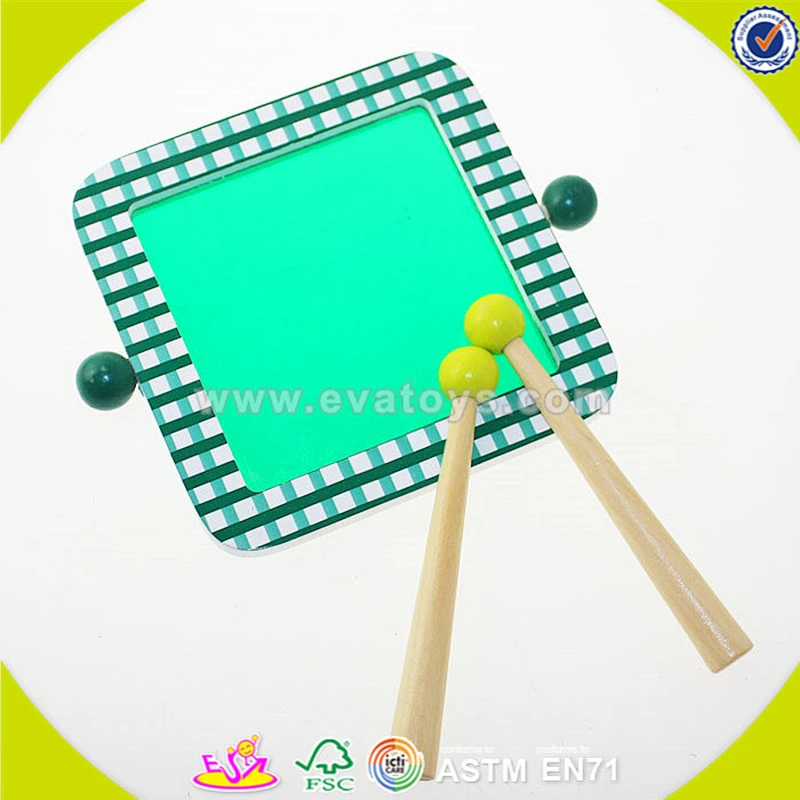 wholesale top sale wooden music baby drum toy,child Music baby drum set toy,wonderful wooden baby drum toy W07J036