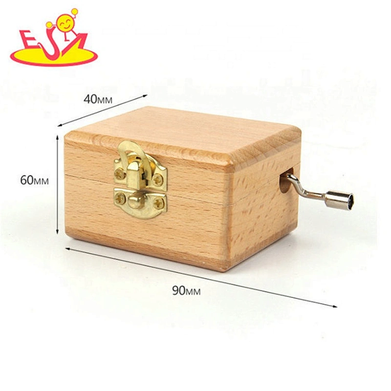 Handmade finished wooden russian music box for children W07B071