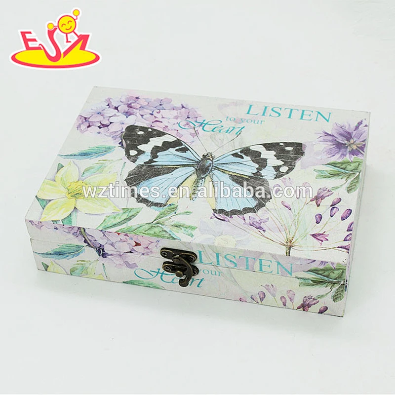 Wholesale modern style wooden storage box high quality wooden storage box W18A035