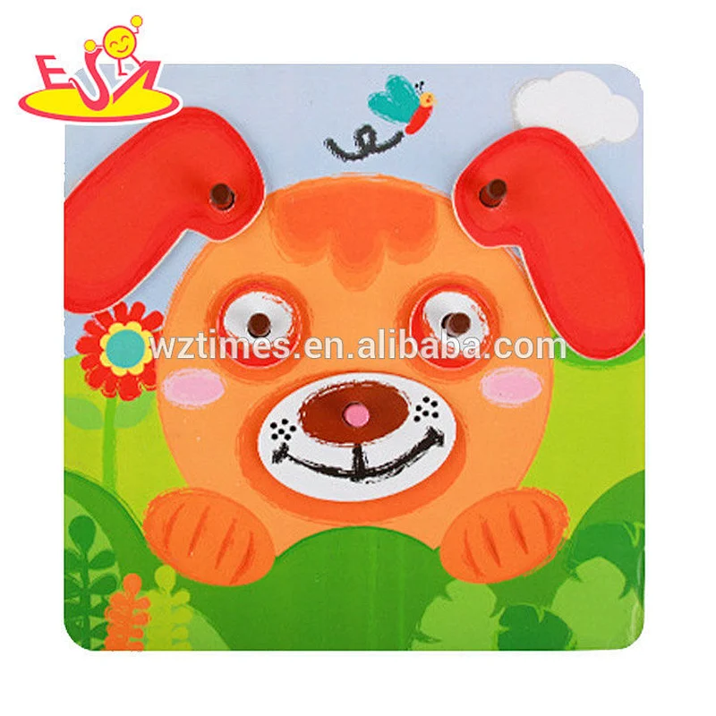 2018 Puzzle Game Toy Wooden Cheap Children Cute Bear Puzzle For Sale W14D057