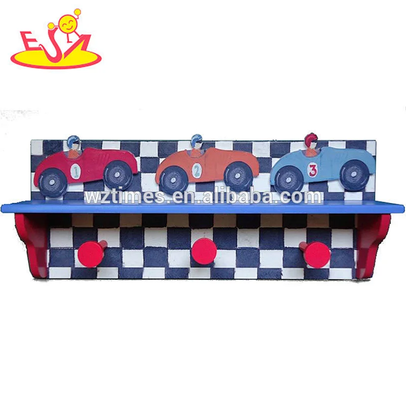 2018 Wholesale fashion design girls wooden coat hook rack W09B081
