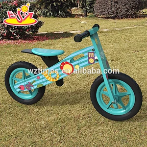 2018 Wholesale original work children wooden balance bikes for boys W16C178