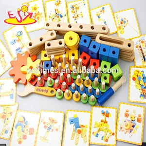 2018 wholesale kids wooden educational games fashion baby wooden educational games children wooden educational games W03C021
