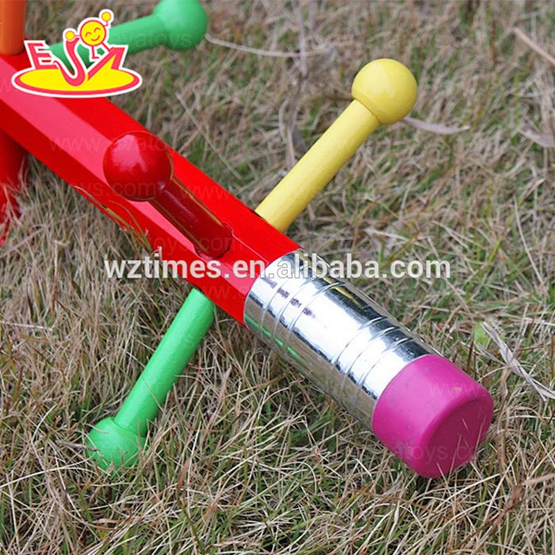 Wholesale bedroom fashion pencil shape wooden coat hanger stand for toddler W09B056
