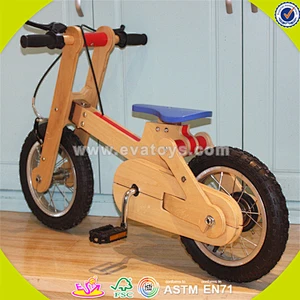 Wholesale top sale wooden bike toy for kids new fashion wooden bike toy great useful wooden bike toy W16C115